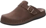 Rohde Herren Pantoffel Clog Nubuk Leder Schnalle Alassio 6794, Gr&ouml;&szlig;e:40 EU,