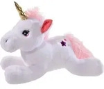 Heunec EINHORN liegend L Gr&ouml;&szlig;e 40 cm - Wei&szlig;