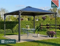 Palram - Canopia 702780, Palram - Canopia Aluminium Pavillon Palermo 3600 Anthrazit