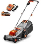 FUXTEC 20V Akku-Rasenm&auml;her FX-E1RM20ECO-SET - 30cm Arbeitsbreite | 9,6Kg | 30L