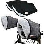 SENIORI Rollator / Rollstuhl HANDW&Auml;RMER Muff Handmuff Handschuhe f&uuml;r Gehhilfe...