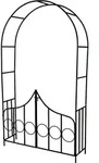 tectake&reg; Rosenbogen aus Stahl 140 x 40 x 240 cm - Gr&uuml;n