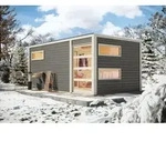 Karibu Saunahaus Au&szlig;ensauna Gartensauna Hygge terragrau lackiert Ofen 9 KW...