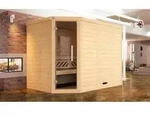 weka Design-Sauna KEMI Eck 2 GT x B x T x H x 245 x 195 x 200 - Wei&szlig;