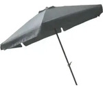 Linder Exclusiv Sonnenschirm, Gartenschirm &Oslash; 300 cm,mit Kurbel,Dunkelgrau -