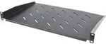 INTELLINET 19" Fachboden 300mm Frontmont. 1HE perforiert sw