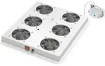 ROLINE 19-Zoll Dachl&uuml;ftereinheit 6 L&uuml;fter, Thermostat f&uuml;r Serverschrank grau