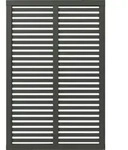 Plus Zaun Harmoni 120 x 180 cm umbragrau fungizidbehandelt - Grau