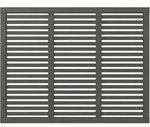 Plus Zaun Harmoni 180 x 140 cm umbragrau fungizidbehandelt - Grau