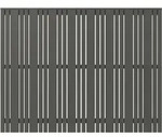 Plus Zaun Tangent 180 x 140 cm umbragrau fungizidbehandelt - Grau