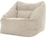 icon Riesen Sitzsack Sessel Bean Bag Natalia, Beige, Cord XXL Sitzsack Erwachsene mit