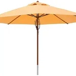 anndora Sonnenschirm Gartenschirm Marktschirm 4m rund Sahara Gelb Winddach...