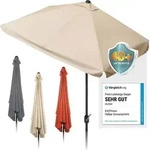 EASYmaxx Sonnenschirm mit UV-Schutz - rechteckig 230 x 140 cm - beige - Beige