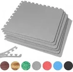 GORILLA SPORTS&reg; Schutzmatten - 6 Matten mit 12 Endst&uuml;cke, 60 x 60 x 1,2 cm,