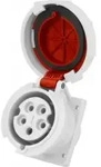 Mennekes CEE Einbausteckdose 32A 5p 400V IP67 gerade Typ 240A Anbausteckdose - Rot