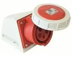PCE Wandsteckdose 16A 5p 6h IP67 - Rot