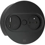 Bachmann 946.106, Type E + USB A + USB C, Desktop eingebettet, 4 cm, Tisch/Bank,