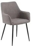 HOMLA ELVAR Stuhl in Stoff grau 59x59x85 cm - Grau