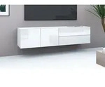 Kommode, H&auml;ngeschrank "Sophia" 152cm 2SK, wei&szlig;-gl&auml;nzend - Wei&szlig;