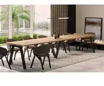Endo-M&ouml;bel XXL Esstisch Lungo 130cm - 405cm ausziehbar bis 12 Personen...