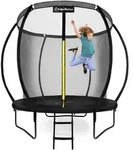 Kindertrampolin 244 cm mit Netz und Leiter &ndash; robust und wetterfest