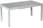 Merxx Gartentisch ausziehbar 160/220 x 90 cm - Aluminiumgestell Silber