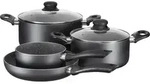 Kochtopf-Set, Aluminium Kochtopf-Set, Aluminium Izar M&auml;ser - Schwarz
