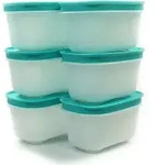 TUPPERWARE Gefrier Beh&auml;lter 170 ml wei&szlig; minze (6) Eis-Kristall Dose Eiskristall -
