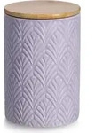 Vorratsdose Keramik mit Holzdeckel 720 ml ZELLER Present - Lila