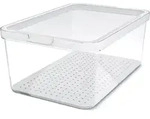 K&uuml;hlschrankorganizer 4,65 l CAUMA, Farbe:Transparent - Transparent/Wei&szlig;