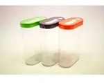 Sch&uuml;ttdose 1 Liter stapelbar transparent Deckel farbig - Transparent