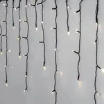 LED Eisregen Lichterkette 960er crispy ice white 2390x55cm Kabel schwarz 594-41...