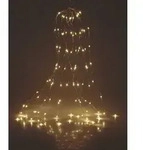 Draht Lichterkette - warm wei&szlig; / 160 LED - Deko Weihnachts Leuchtdraht Batterie