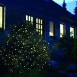 LED-Lichternetz warmwei 360er 4x4 IP44, 6/18 Stunden Timer