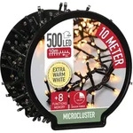 Lichterkette auf Trommel - 500 Micro Cluster LED - 10m - extra warmwei&szlig; - Wei&szlig;