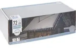 ECD Germany LED Eiszapfen Lichterkette Kaltwei&szlig; 72 Zapfen Vorhang 6,9m + 5m