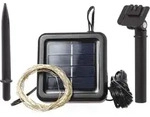 LED Solar Drahtlichterkette - 50 warmwei&szlig;e LED - Blinkfunktion - L: 4,9m -