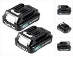 Makita Akku Power Set Li 12V mit 2x BL1021B Akku 2,0Ah ( 2x 197396-9 ) - Nachfolger