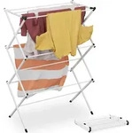 Relaxdays W&auml;schest&auml;nder, klappbar, 11 Stangen, HBT 104x73x38 cm, innen, Metall,