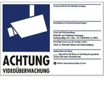 INDEXA Warnaufkleber:Video- WAK-V51 &uuml;berwachung DIN A5 40205