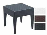 CLP Lounge-Tisch Miami aus Kunststoff, Farbe:dunkelgrau, Größe:45 x 45 cm