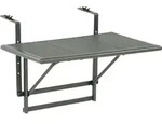 greemotion Balkonh&auml;ngetisch Toulouse Balkontisch-h&auml;ngetisch Eisengrau 60x56x40 cm -