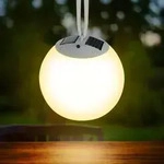 3.07 Premium Solar LED H&auml;ngeleuchte - &Oslash; 20 cm - 4 LED warm-wei&szlig; - Wei&szlig;