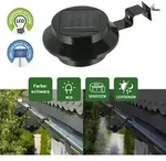 4x Solar Dachrinnenleuchte Dachrinnenlampe Dachrinnen Lampe Licht Regenrinne