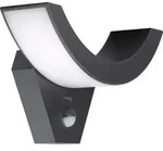 Oktaplex LED Au&szlig;enleuchte mit Bewegungsmelder IP54 230V Wandlampe 3000K warmwei&szlig;