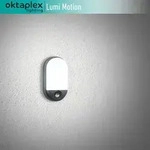 Oktaplex LED Ovalleuchte mit Bewegungsmelder IP54 Kellerlampe 230V 3000K...