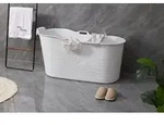 Schw&auml;nlein&reg; Mobile Badewanne 123 x 51 x 63 cm XL, ideal f&uuml;r das kleine Badezimmer,