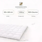 HANSKRUCHEN Daunendecke Winter 155x220 cm extra Warm 100% Daunen waschbar Allergiker