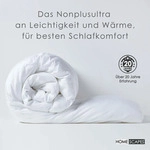 HOMESCAPES 4-Jahreszeiten-Bettdecke 135x200 cm &ndash; daunenweiche...