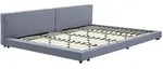 HOME DELUXE Bett mit Ablage GALAXIS - Grau 270 x 200 cm - inkl. Lattenrost 